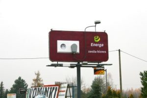 trójwymiarowy billboard energi